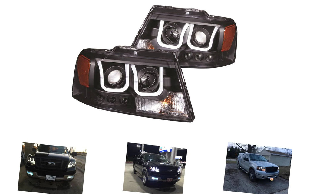 Black Clear Projector Headlights O4002