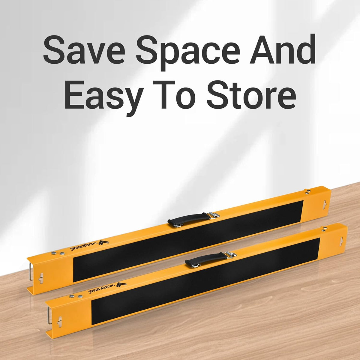 Twin Pack Portable Folding Sawhorse, 275 LBS Capacity Each O38129