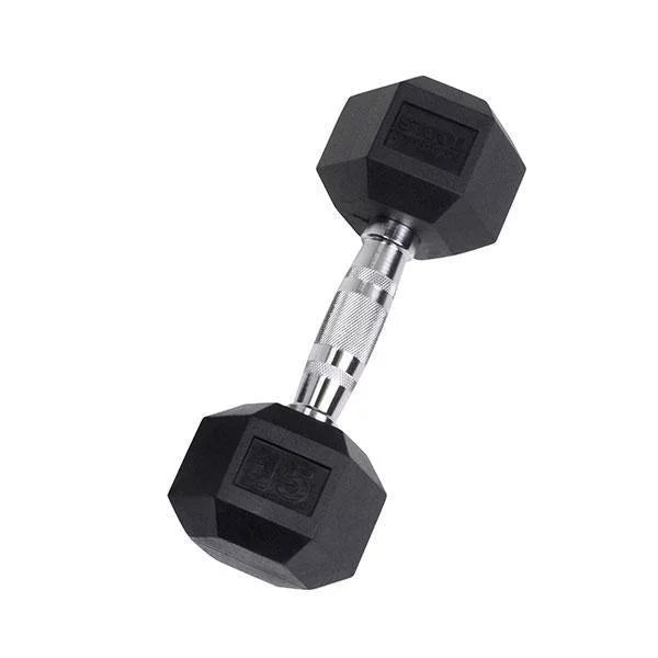 Rubber Hex Dumbbell 2.5-30 lb J88018