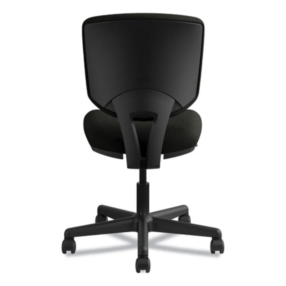 Black Leather Task Chair with Synchro-Tilt O84126