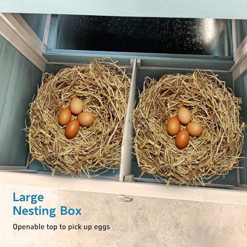 120'' Large Wooden Chicken Coop with Run V733358