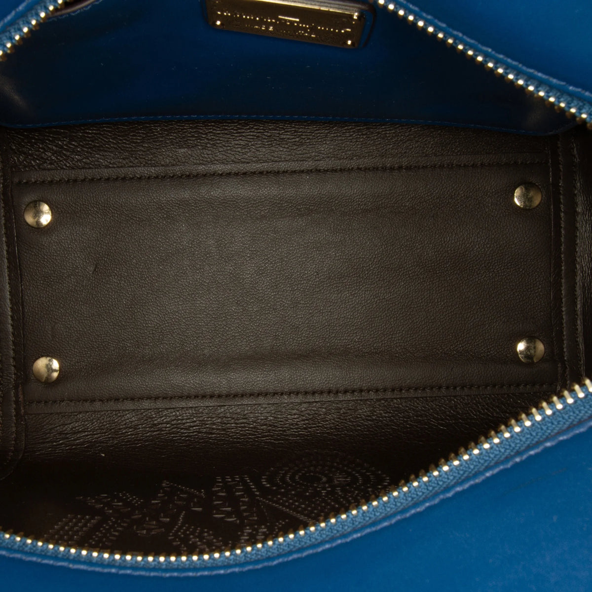 Blue Calf Leather Satchel D208