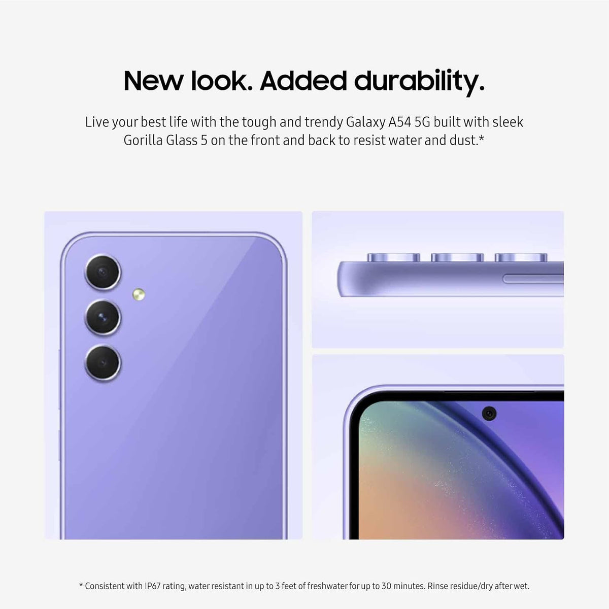 Factory Unlocked Android Smartphone, 128GB, 6.4” Fluid Display Screen, Awesome Violet G9928