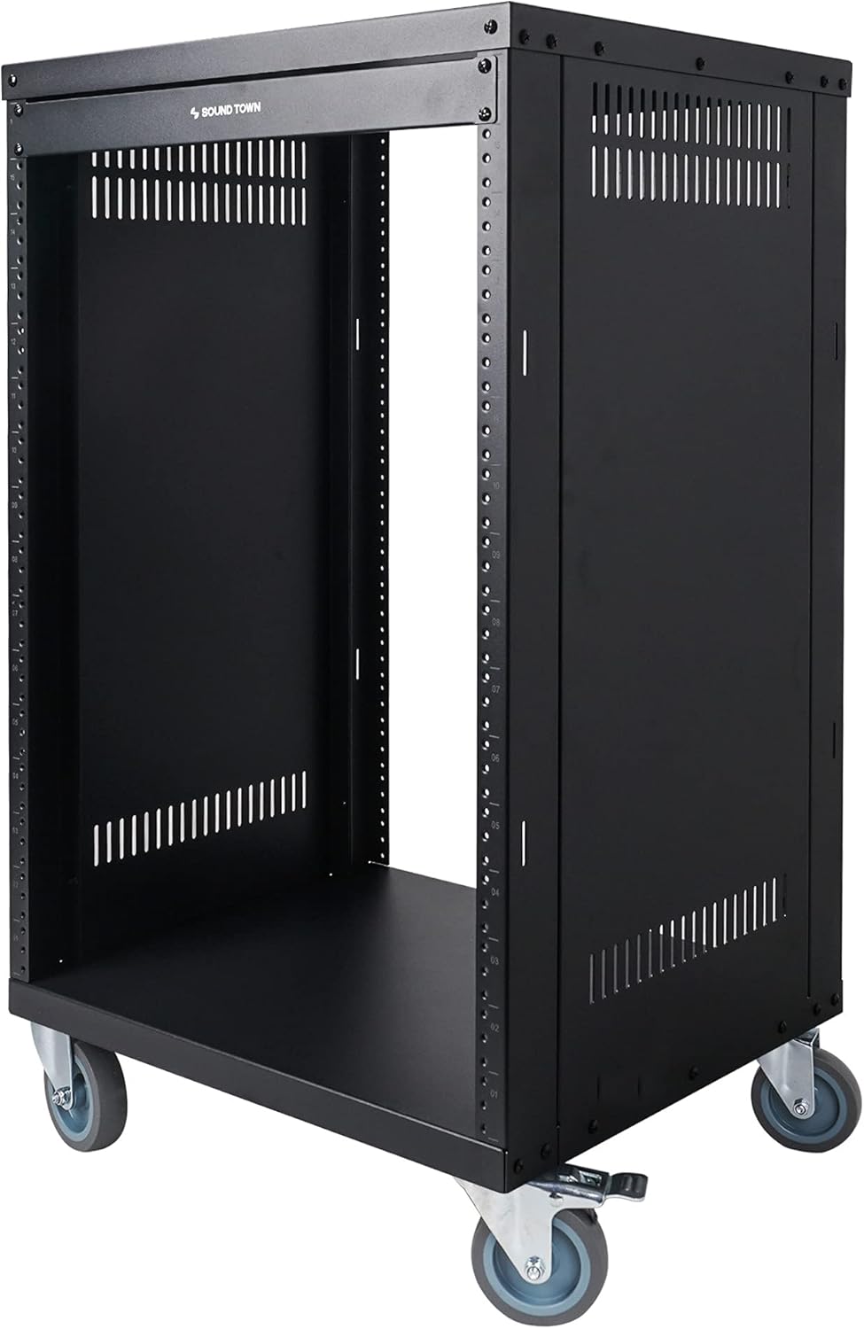 16U Steel Rack with Locking Casters O5479
