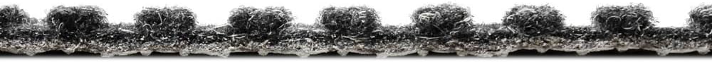 Charcoal Black Ribbed Indoor Outdoor Carpet 6 Feet X 10 Feet T596269