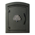 Black Column Mount Mailbox E912362