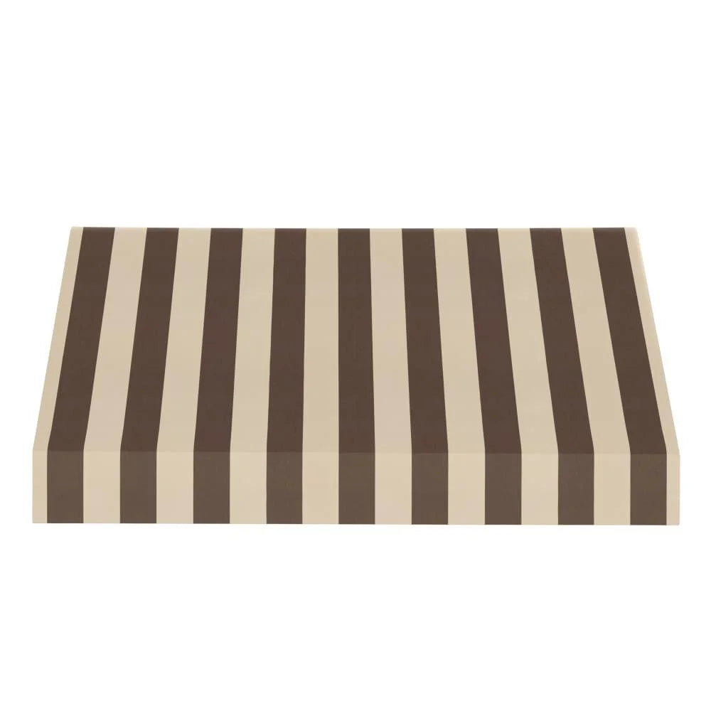 Brown/Tan Stripe Acrylic Fixed Awning A5533