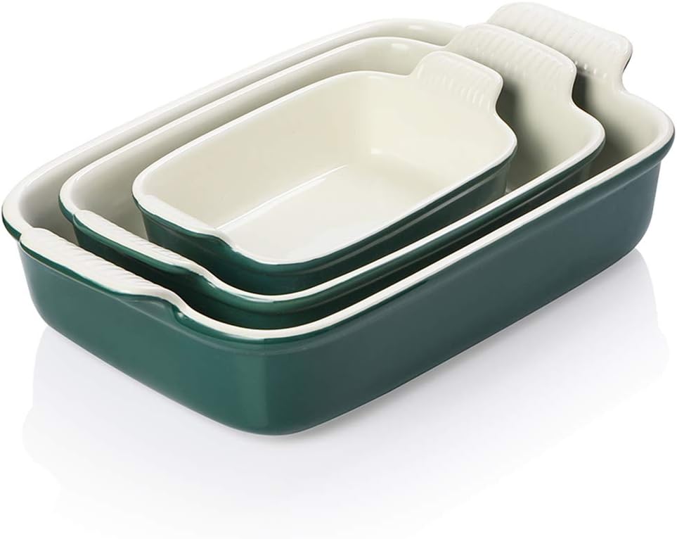 Yellow Porcelain 13 x 9.8 inch Ceramic Rectangular Baking Dish X481