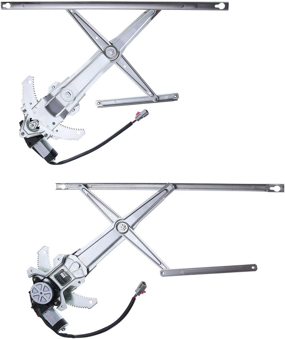Electric Power Window Regulator with Motor Compatible with Honda CR-V 1997-2001 Front Right Passenger Side Pack of 2 C44146
