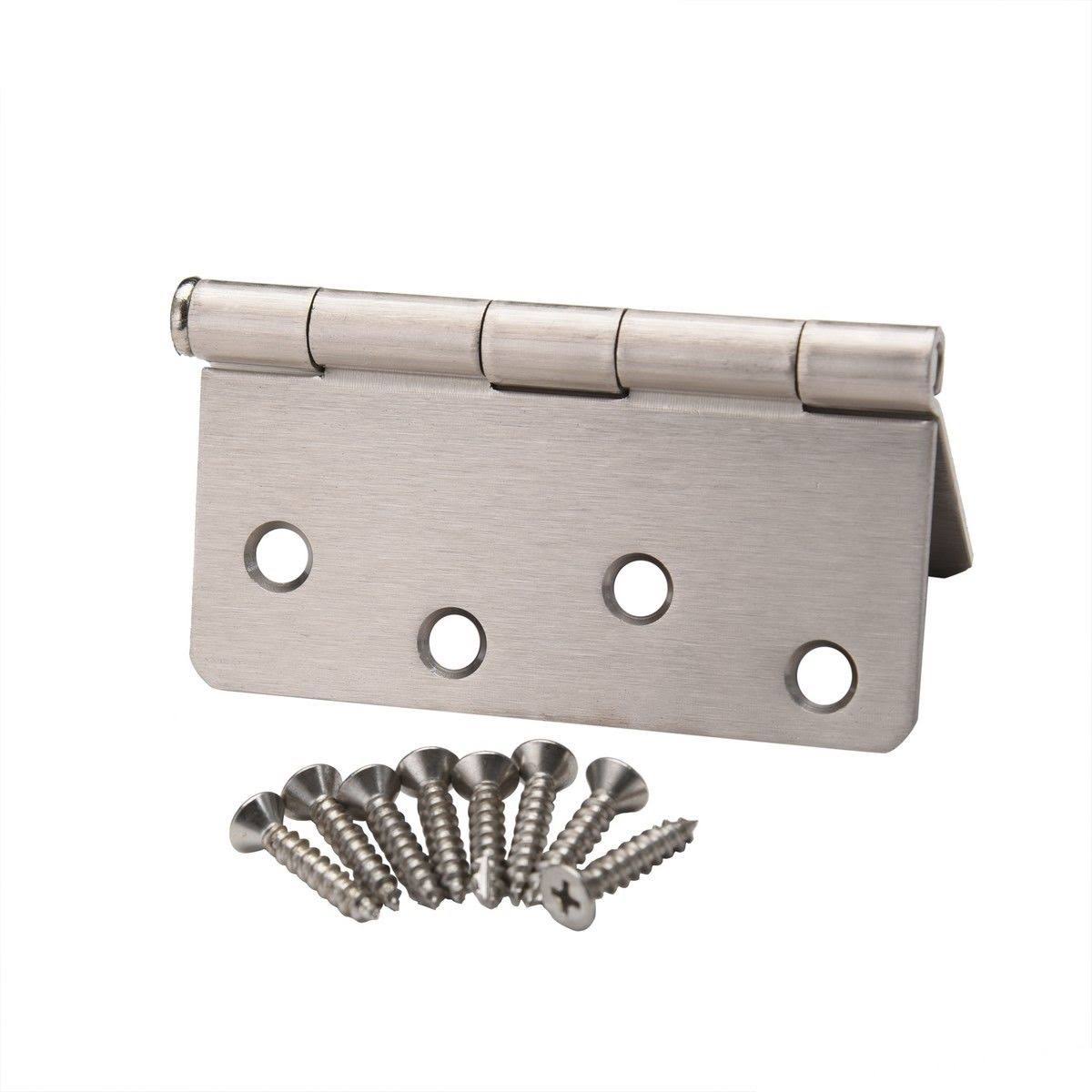 100 Pcs Satin Nickel Steel Door Hinge J4701