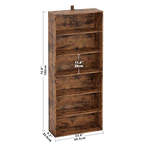 6 Tiers 70 in Tall Bookshelves and Bookcases K4763