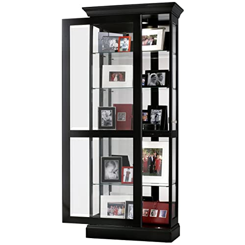 Black Satin Curio Cabinet Z6529