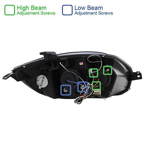Clear LED Dual Halo Projector Headlights Z10726
