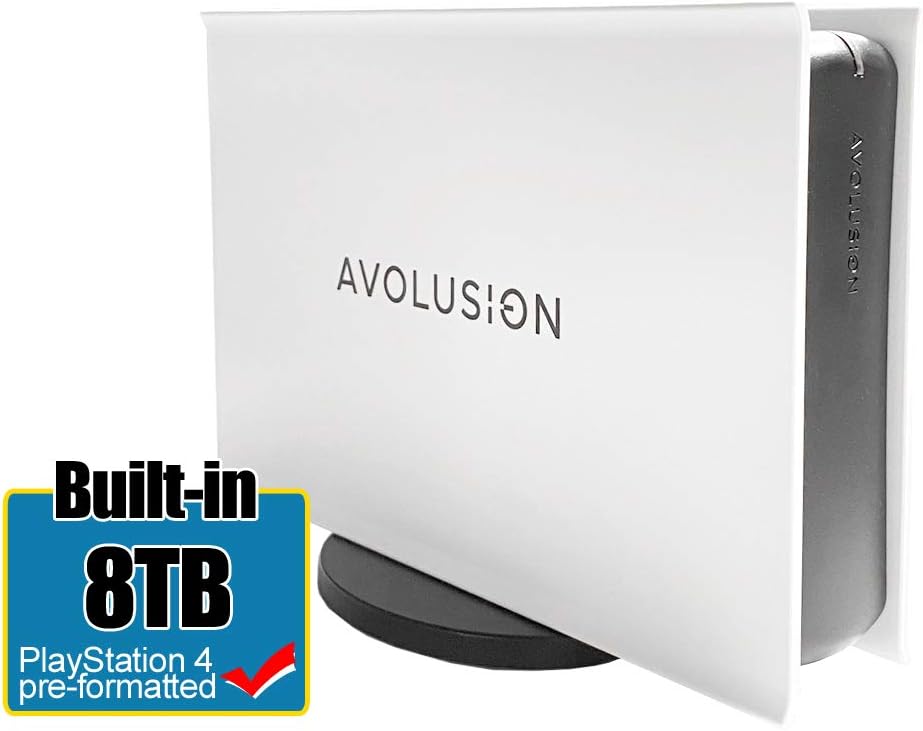 8TB USB 3.0 External Hard Drive (White) D5234