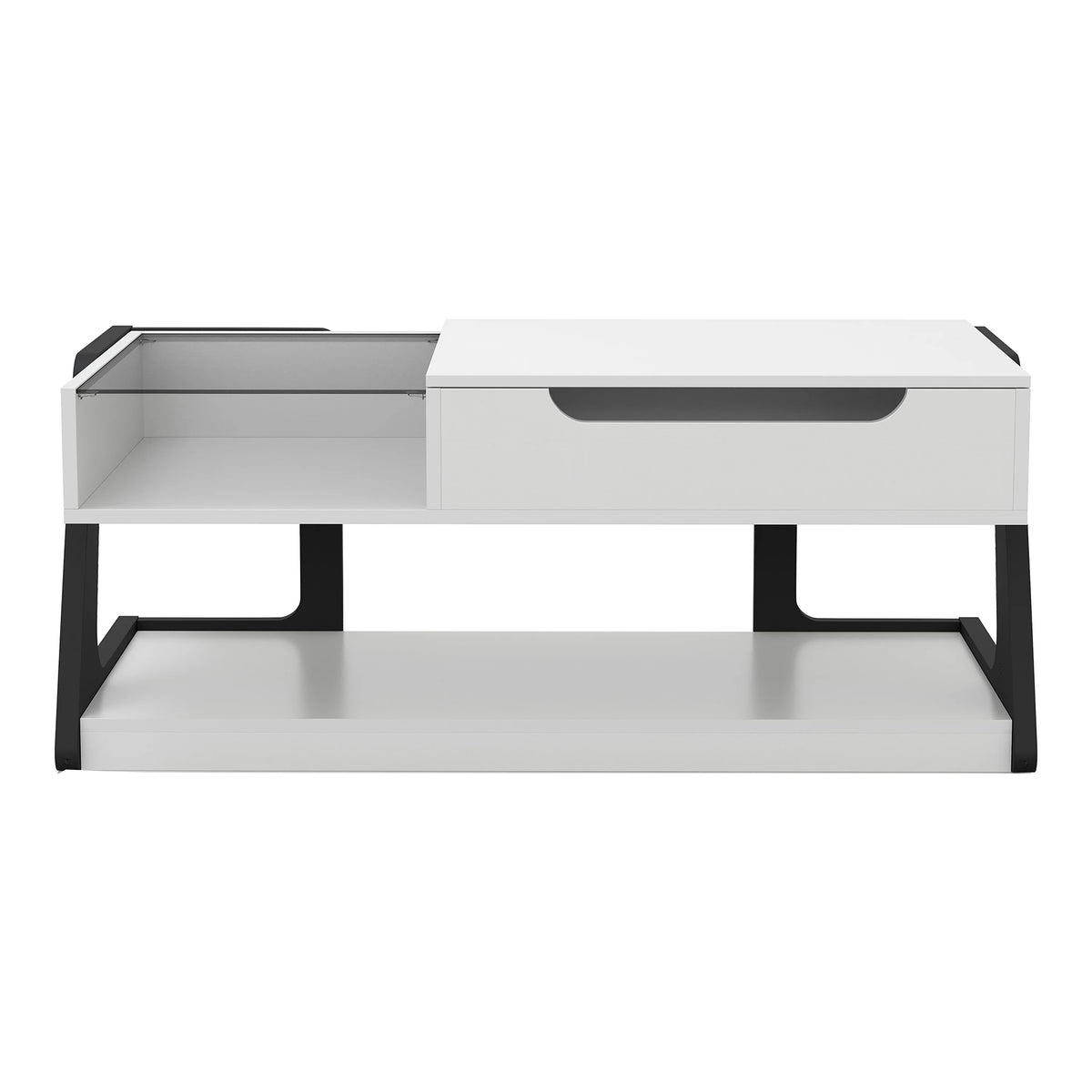 White Lift Top Wood Coffee Table L6114