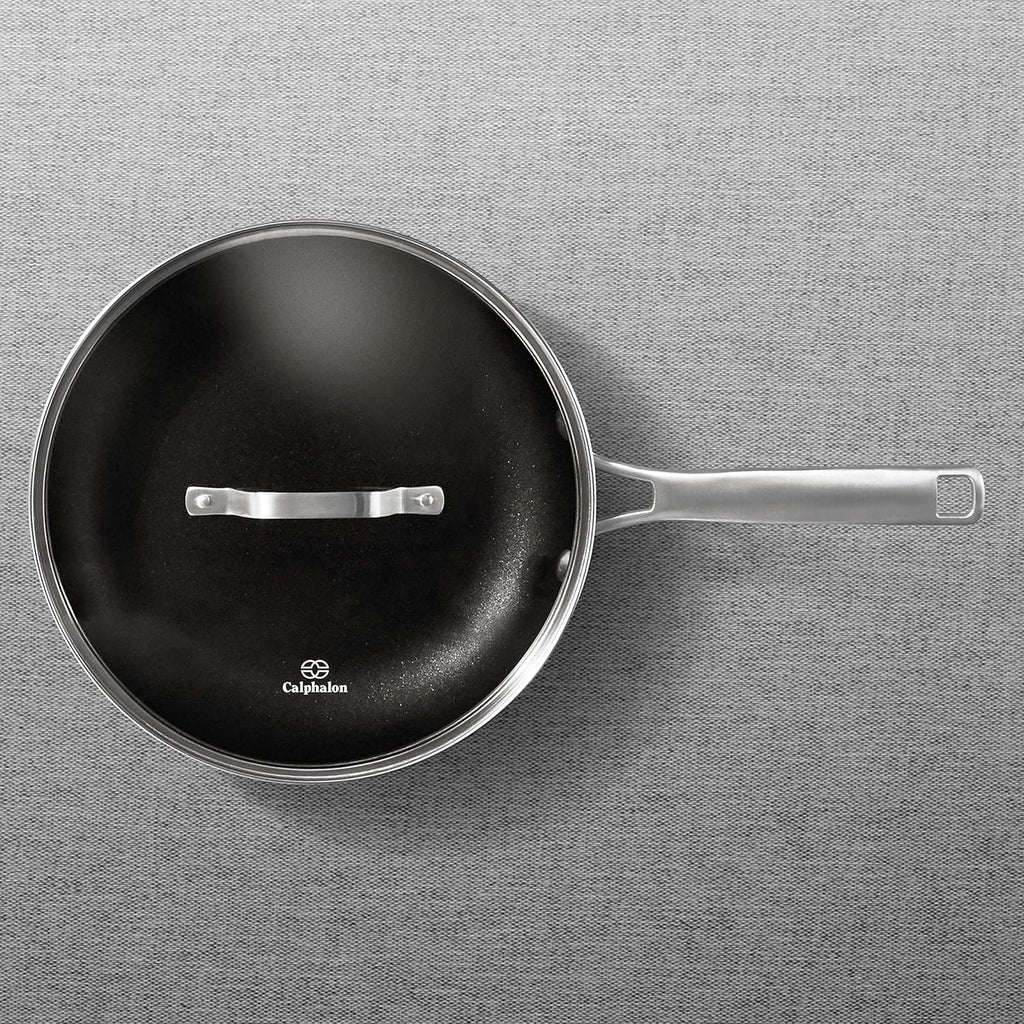 Black 10-Inch Omelette Fry Pan with Cover B953410