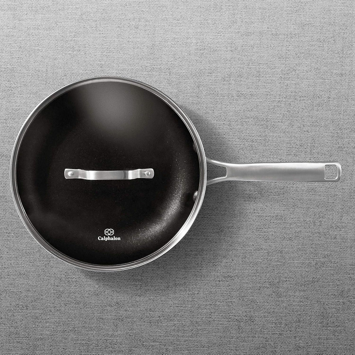 Black 10-Inch Omelette Fry Pan with Cover B953410