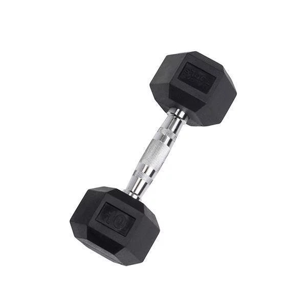 Rubber Hex Dumbbell 2.5-30 lb J88018