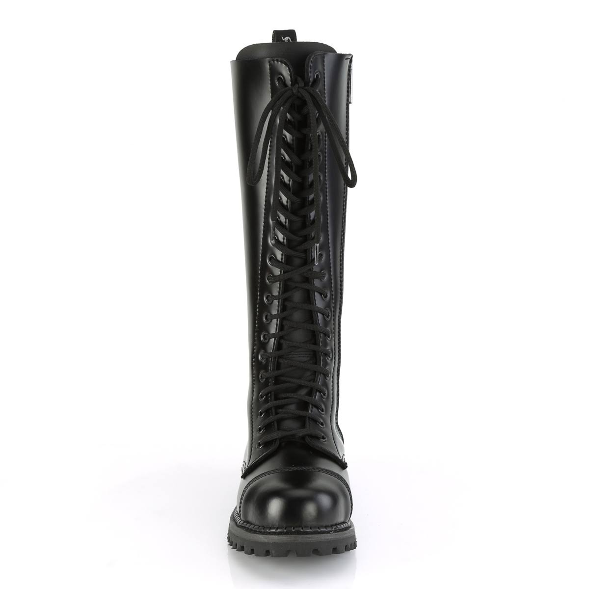 Black Leather Boots Y9120