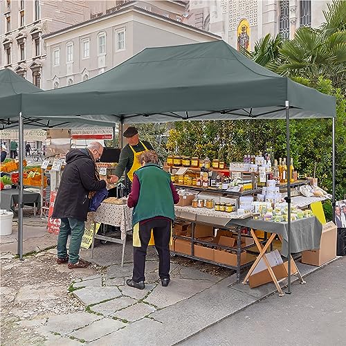 10x20 Heavy Duty Pop up Canopy with 6 sidewalls, Waterproof Outdoor Tent G933225