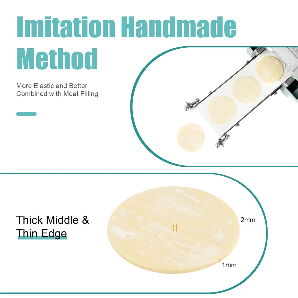 110V Electric Dumpling Skin Maker Machine with 7cm Round Mold K287431