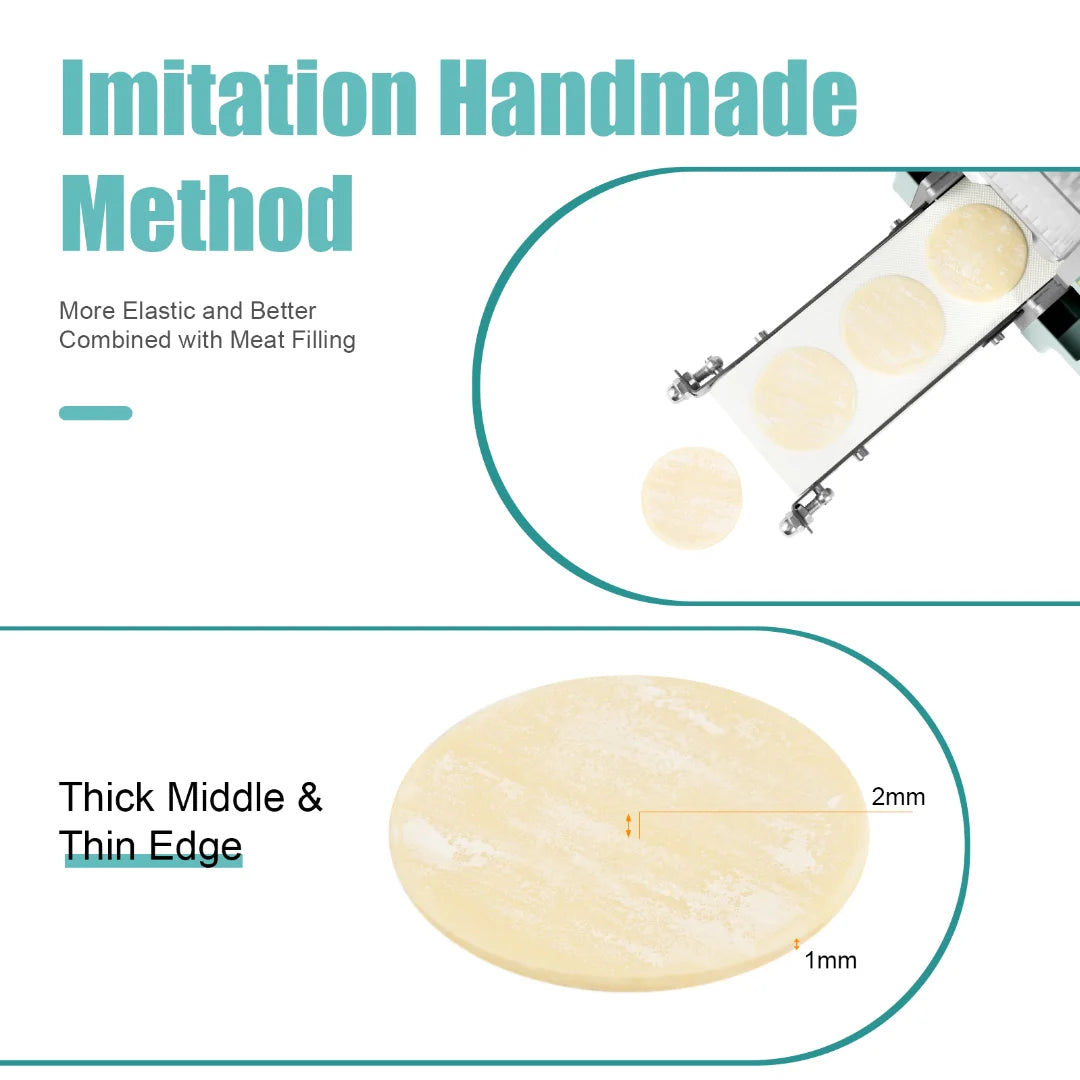 110V Electric Dumpling Skin Maker Machine with 7cm Round Mold K287431