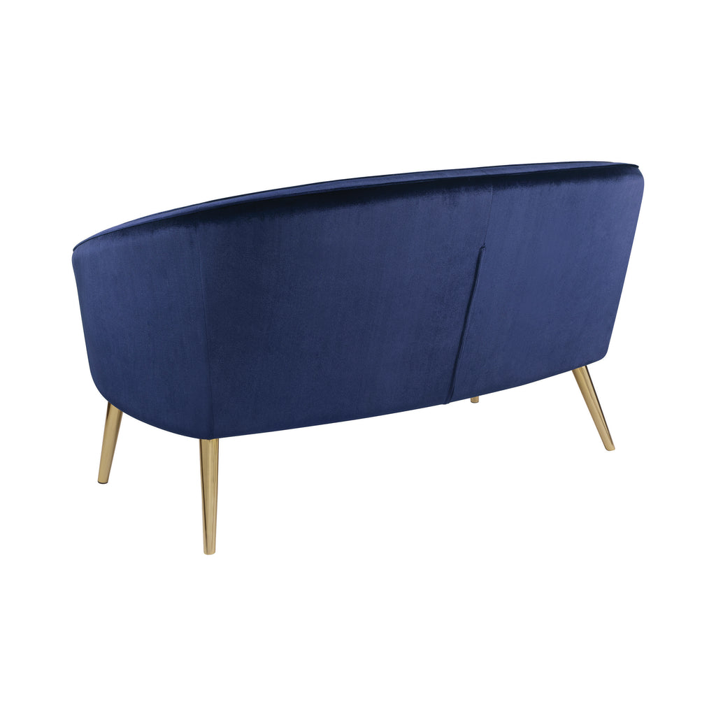 Blue Upholstered Accent Settee O5991