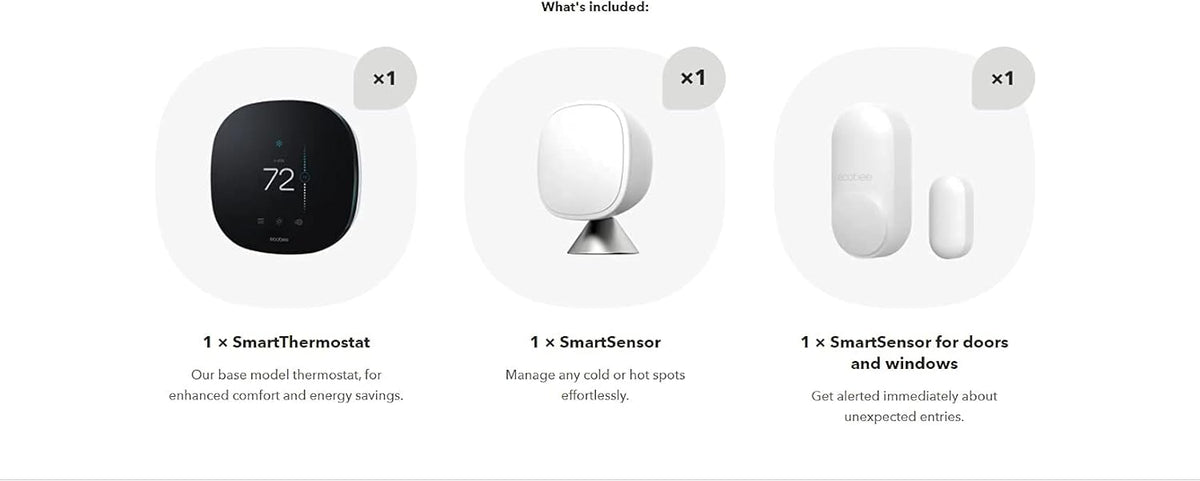 Smart Thermostat with Whole Home Sensors P35018