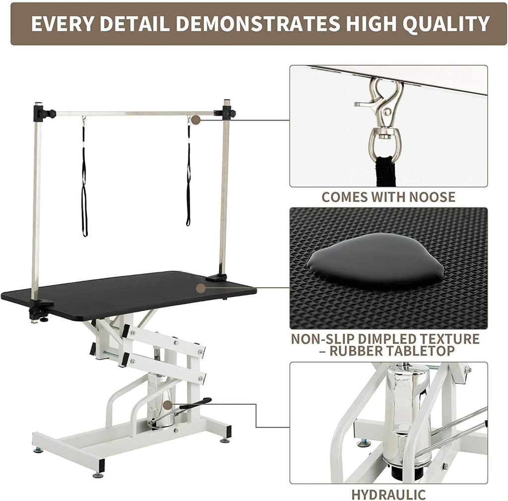 Hydraulic Dog Grooming Table, Heavy Duty, 43''/Black U349