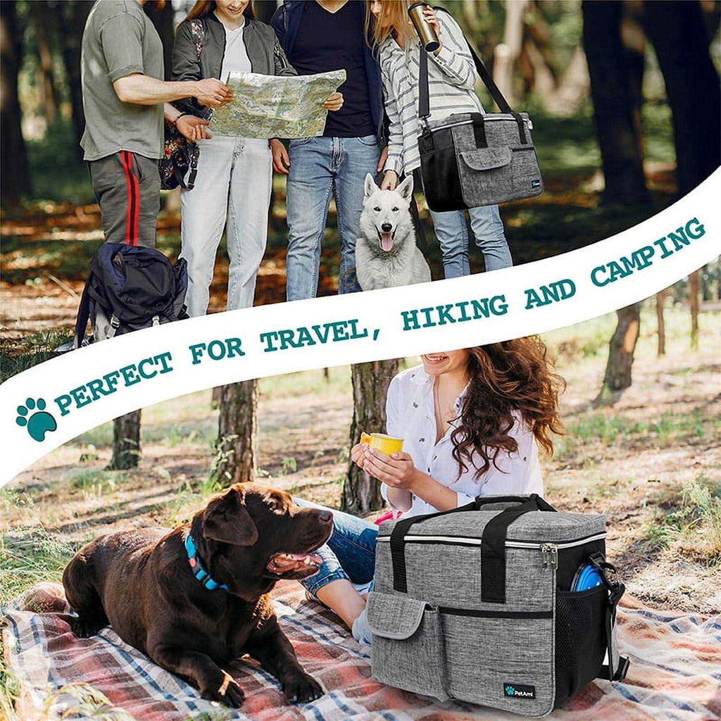 Dog Travel Bag with Food Container and Bowls T28762