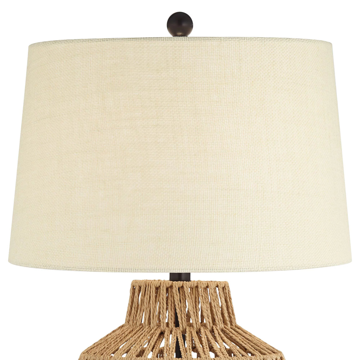 Modern Coastal Table Lamp 27" Tall Natural Wicker S85022