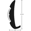 Black Rigid Vinyl Rub Rail T40621