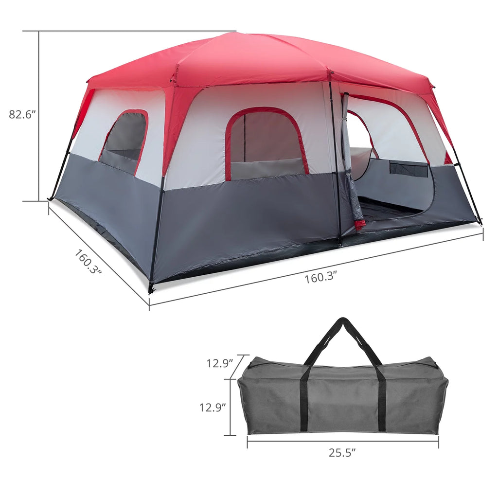 14 Person Cabin Tent with Dividers Curtain O437199