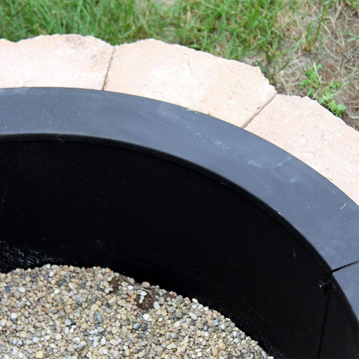 33 Inch Outside x 27 Inch Inside Durable Steel Fire Pit Ring K478