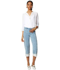 Wide Leg Capri Jean E41579