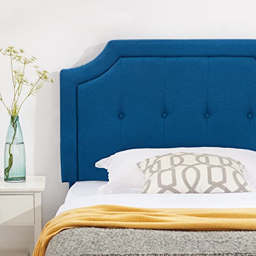 Twin Size Upholstered Platform Bed Frame with Wooden Slats L243