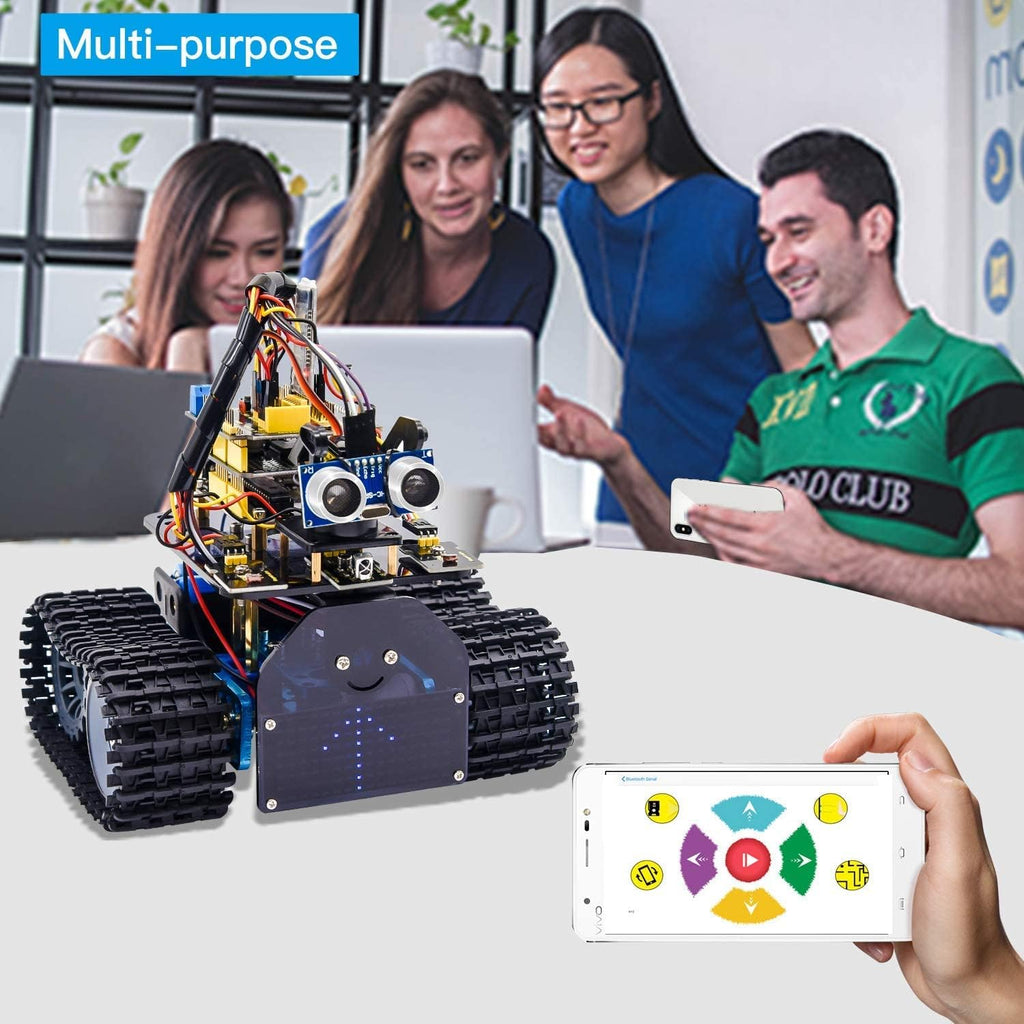 Mini Tank Robot Smart Car Kit with IR and App Control O464014