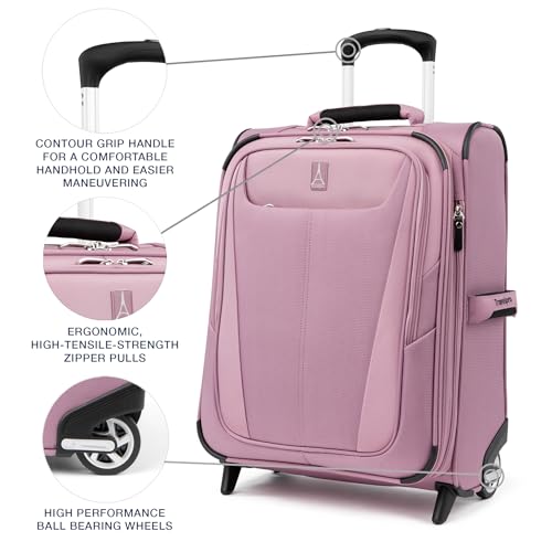 Burgundy Softside Expandable 2 Wheel Carry On Luggage O691