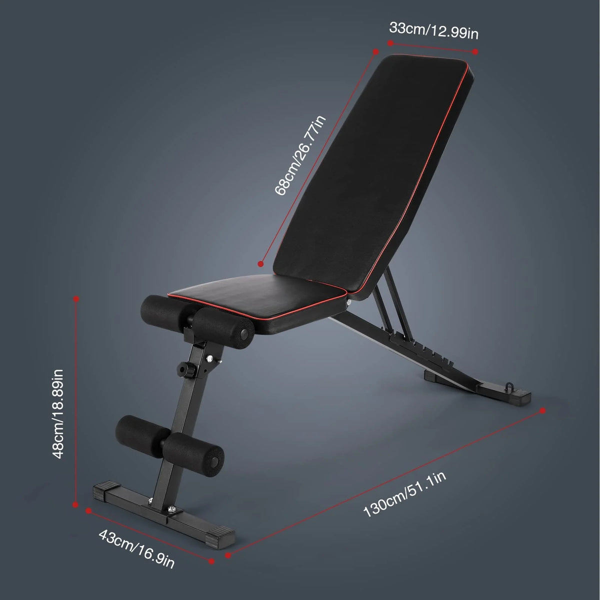 Adjustable Incline Decline Foldable Weight Bench A403
