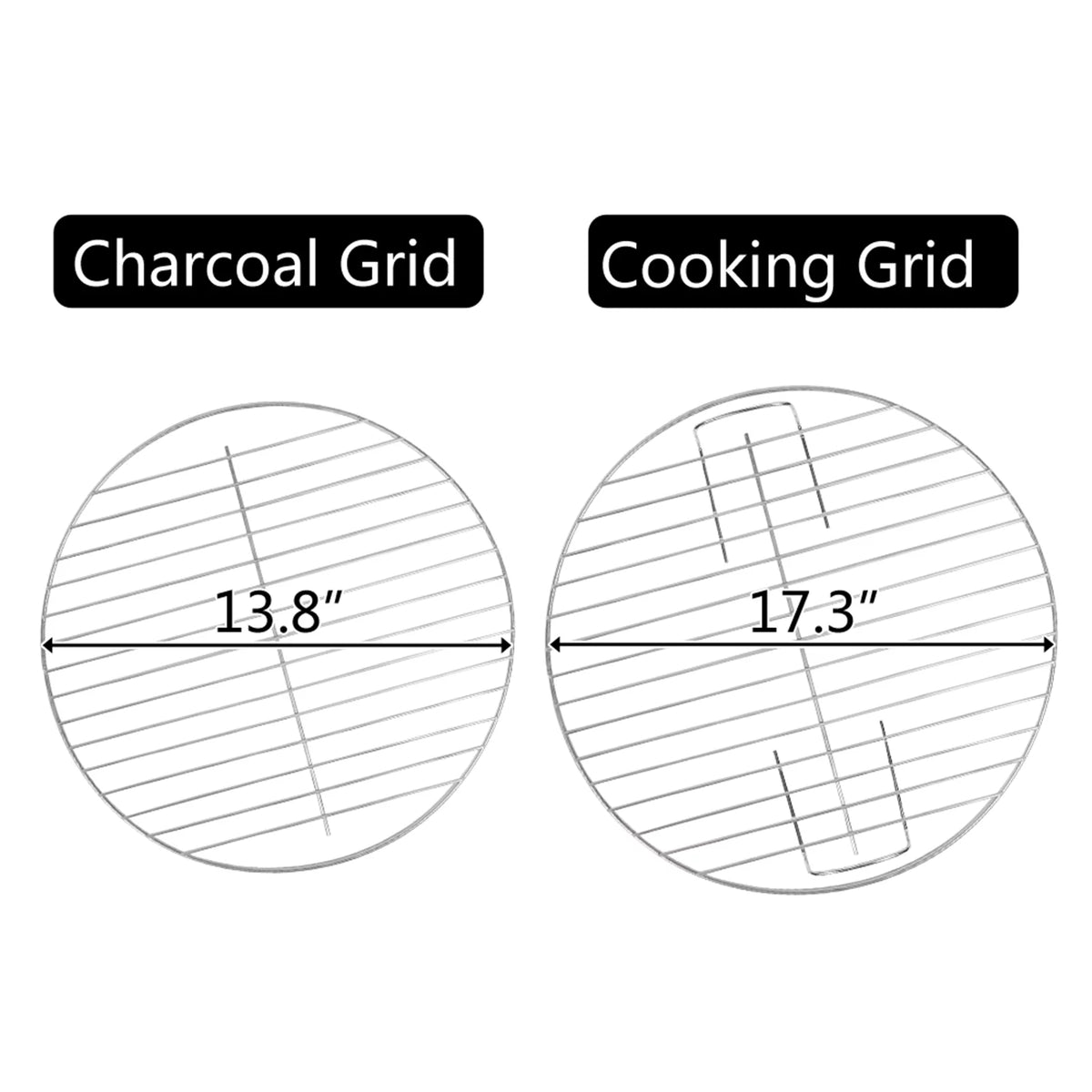 Charcoal Smoker Steel BBQ Grill F548449
