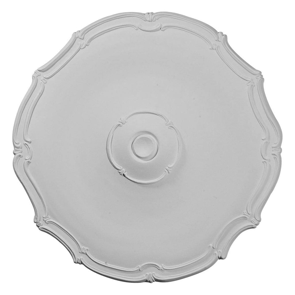 18 7/8x22OD x 1 1/2x22P Hand-Painted Smokey Topaz Ceiling Medallion R11665