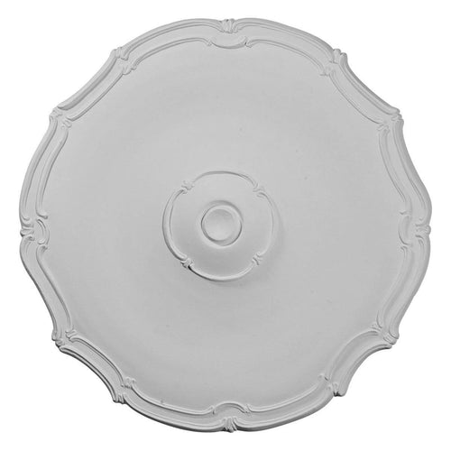 18 7/8x22OD x 1 1/2x22P Hand-Painted Smokey Topaz Ceiling Medallion R11665