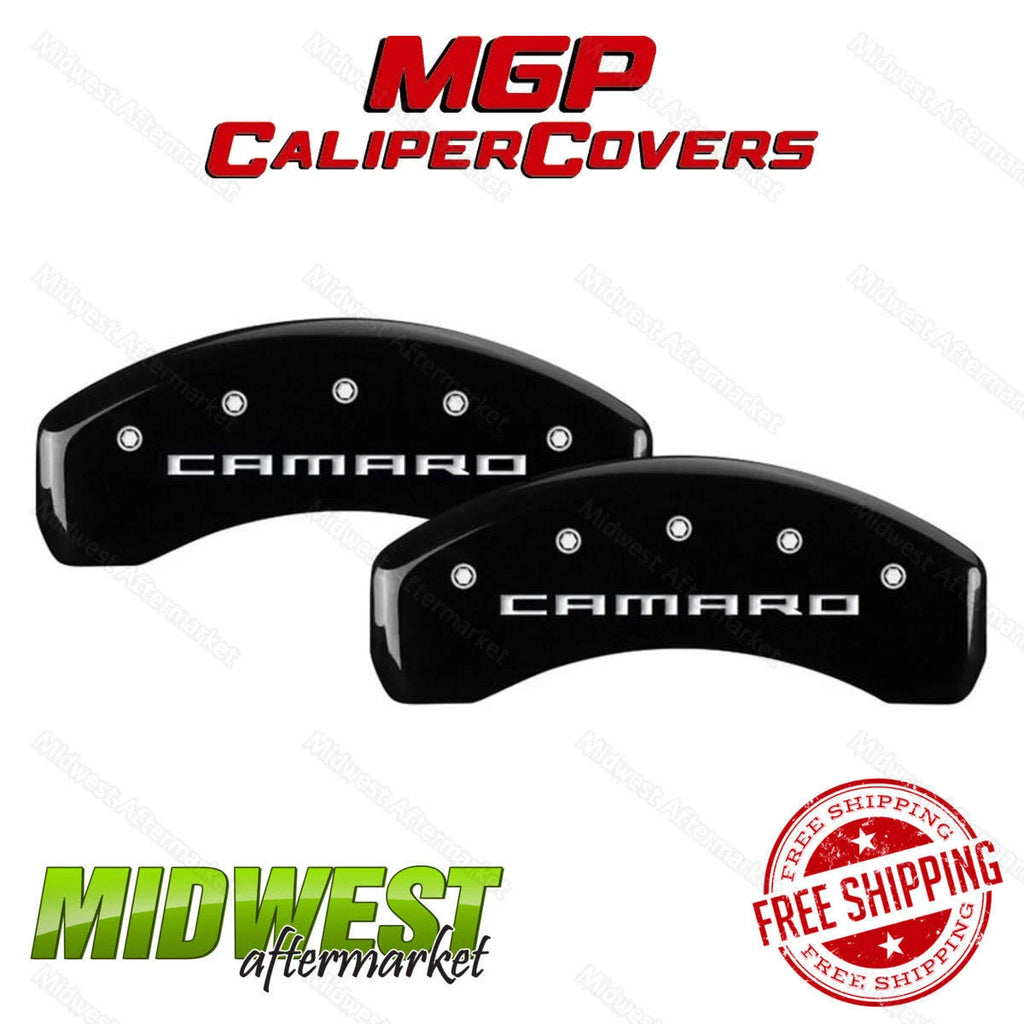 4 Caliper Covers Black Finish Silver CH T34168