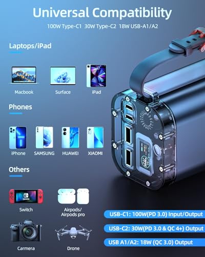 100W 40000mAh Portable Power Bank with Digital Display Z8102