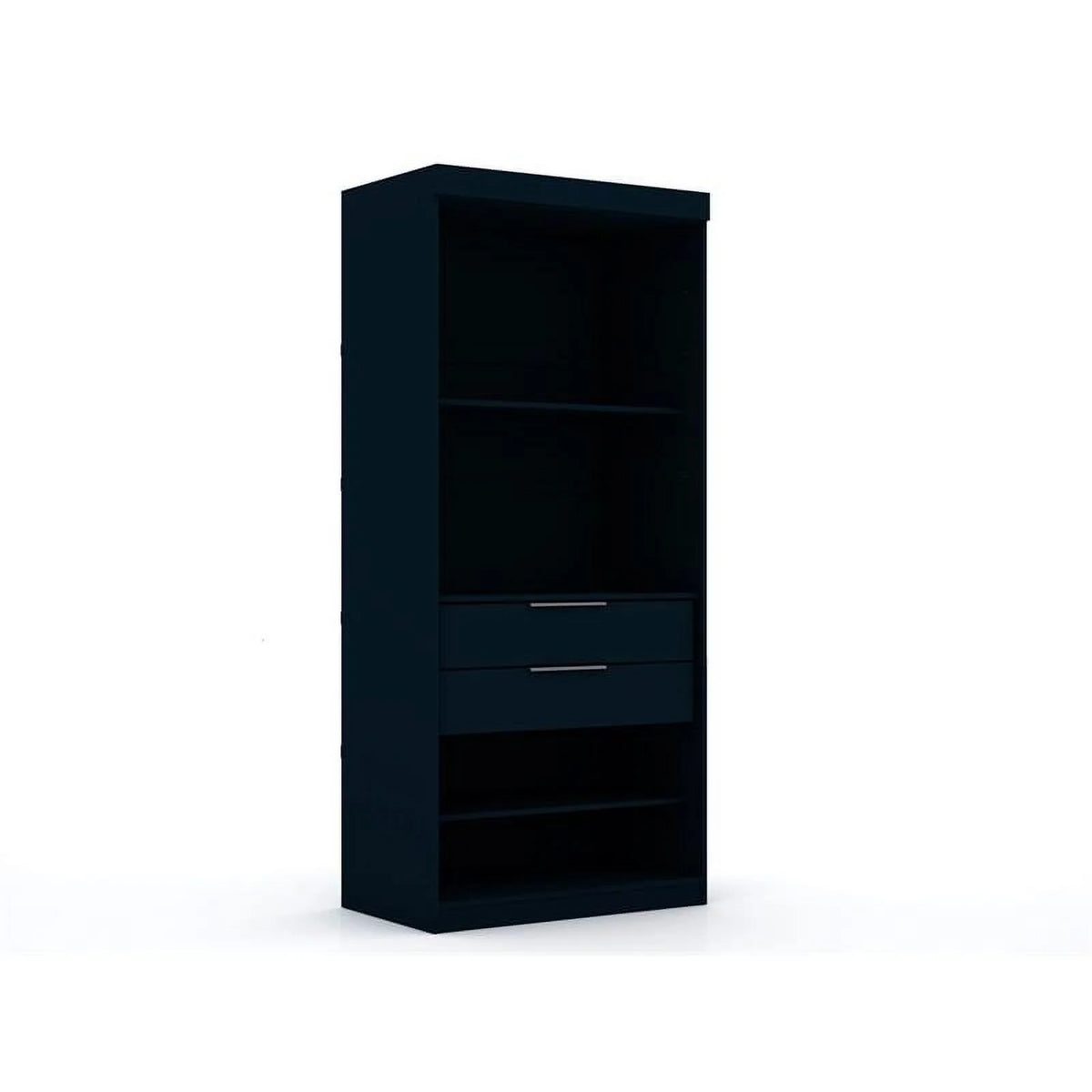 Blue Wood Sectional Corner Wardrobe Closet L675