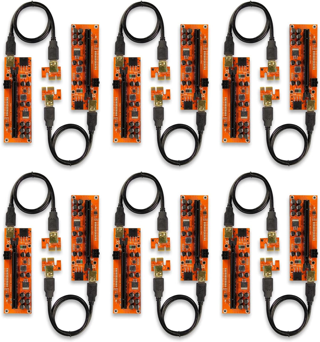 PCIE Riser 1x to 16x Graphic Extension 60cm USB 3.0 Cable Pack of 12 K585105