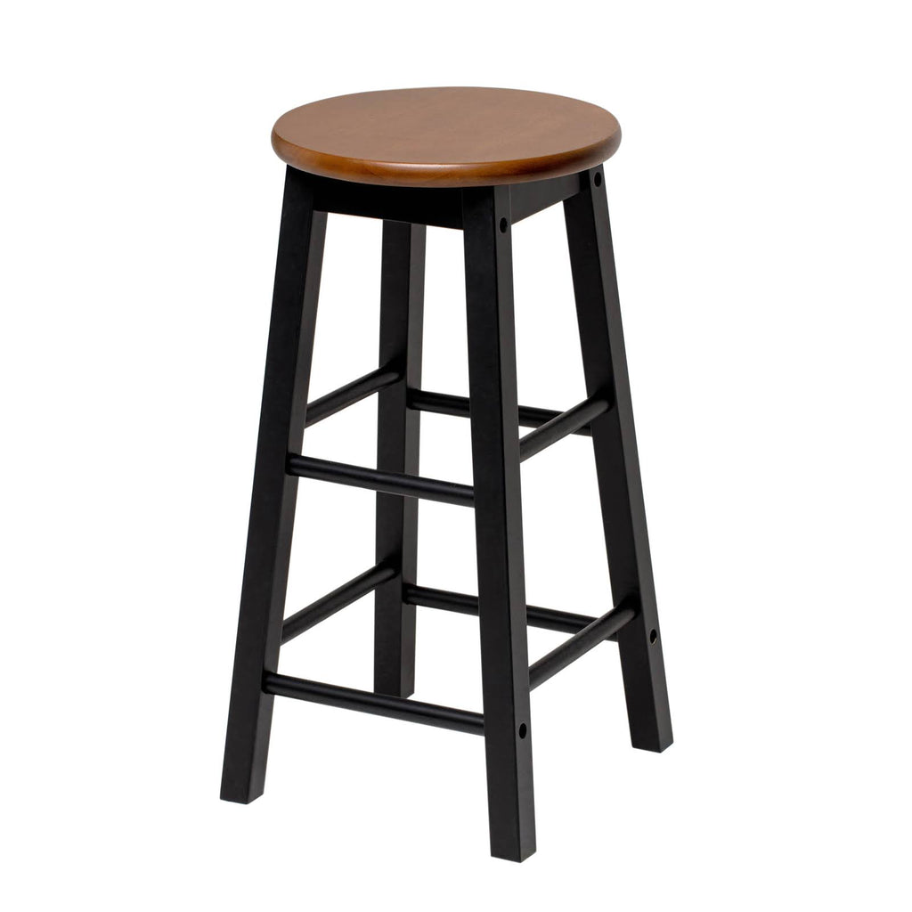 Black Round Acacia Counter Stool T724