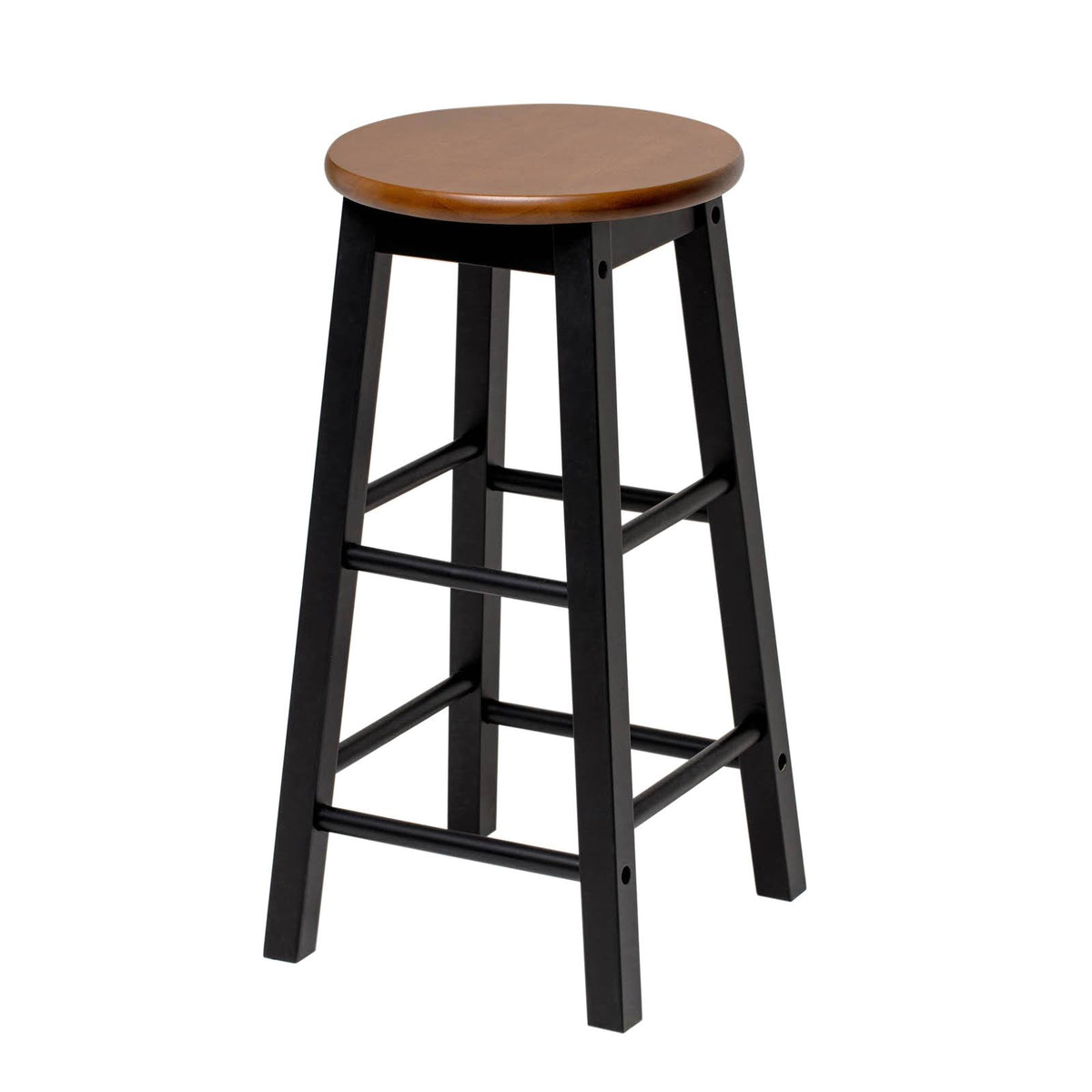 Black Round Acacia Counter Stool T724