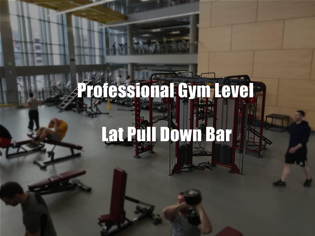 Silver LAT Pull Down Bar Cable Machine Attachment O32008