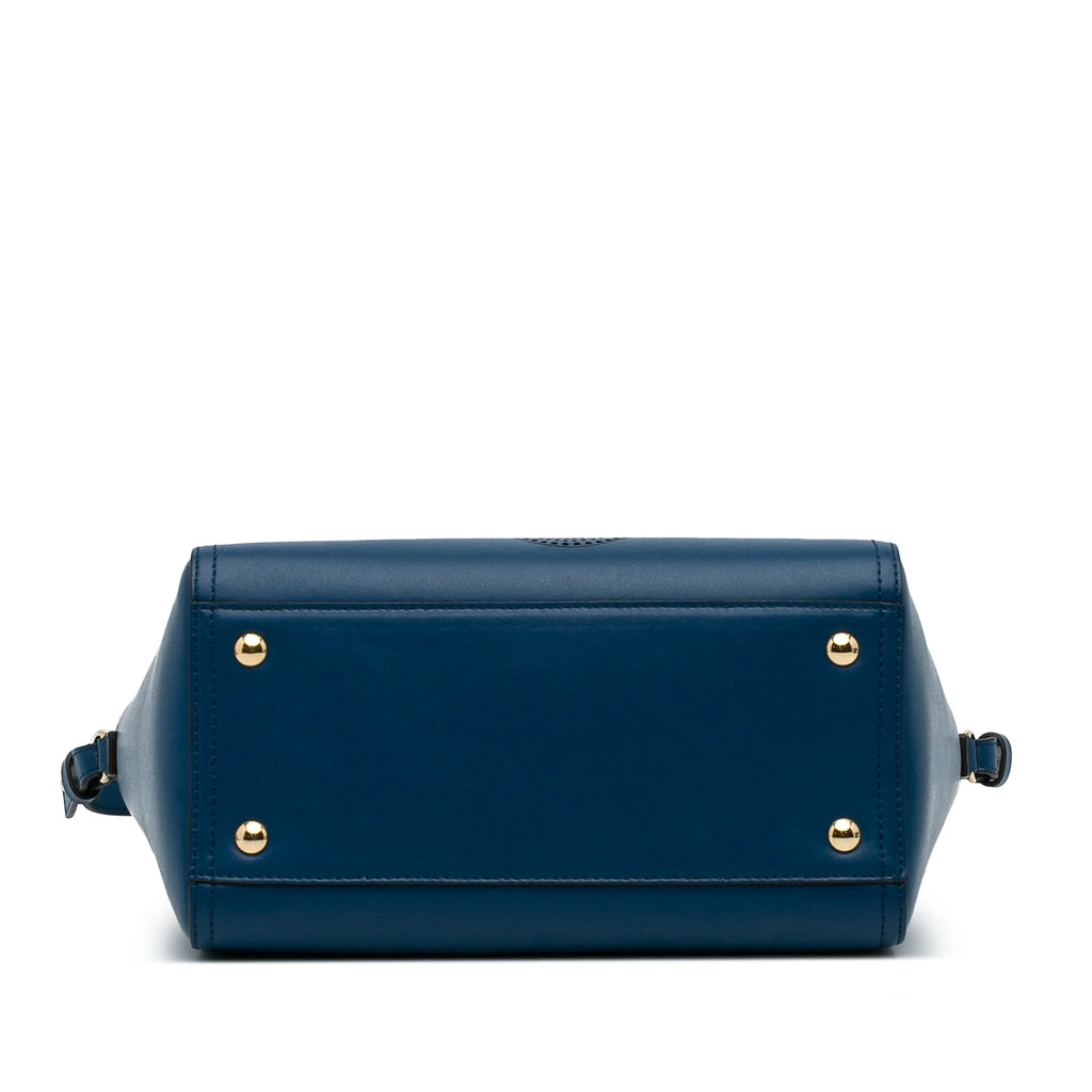 Blue Calf Leather Satchel D208